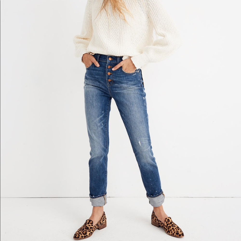 Madewell High Rise Slim Boy Jean Sz 24